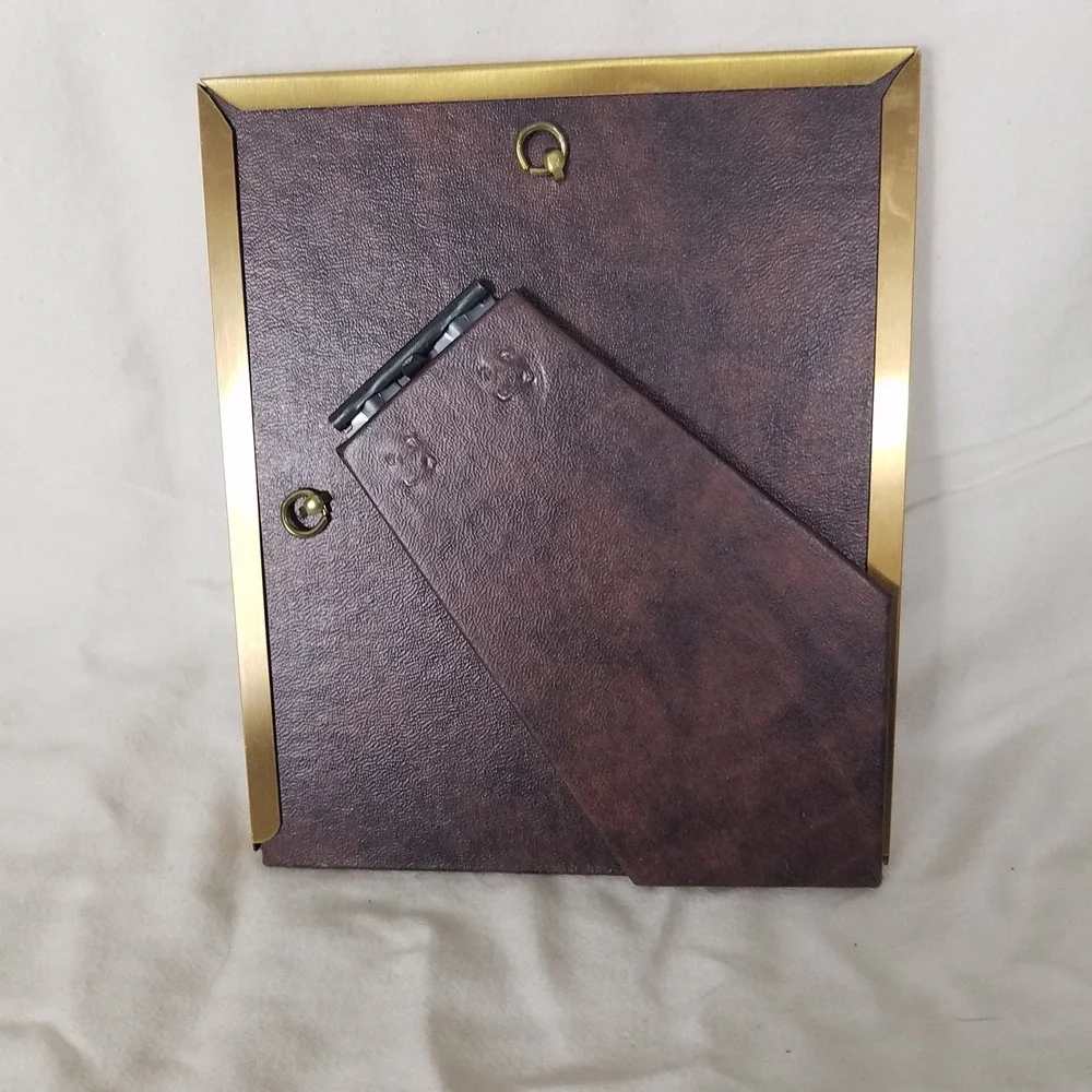 Burnes of Boston Birth Record Frame 3x4 Gold Excellent Engraveable Teddy Bear